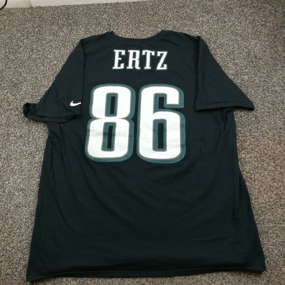 Philadelphia Eagles Zach Ertz T-Shirt Jersey Nike Black Mens 2XL Slim Fit - Picture 4 of 8